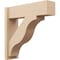 Ekena Millwork 8-in W x 28-in D x 28-in H Funston Block Rough Cedar Woodgrain TimberThane Outlooker, Primed Tan OUTUR080X28X28FST44RCPR - alternate 1